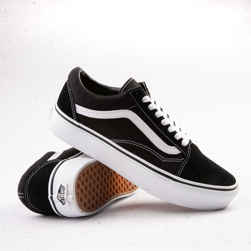 Vans Old Skool Platform Skate Shoe - Black | Journeys