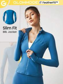 GLOWMODE FeatherFit™ Streamline Performance Jacket | SHEIN