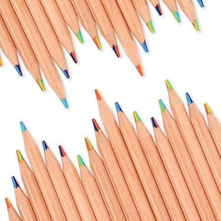 Brand: LUTER
LUTER 30pcs Rainbow Pencils Bulk, 7 in 1 Color Pencil Wooden Colored Pencils Multicolou | Amazon (US)