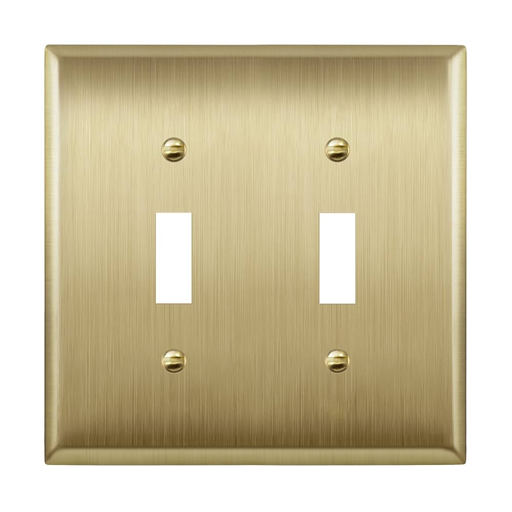 LIDER Toggle Light Switch Metal Wall Plate, Stainless Steel Switch Cover, Corrosion Resistant, Mi... | Amazon (US)