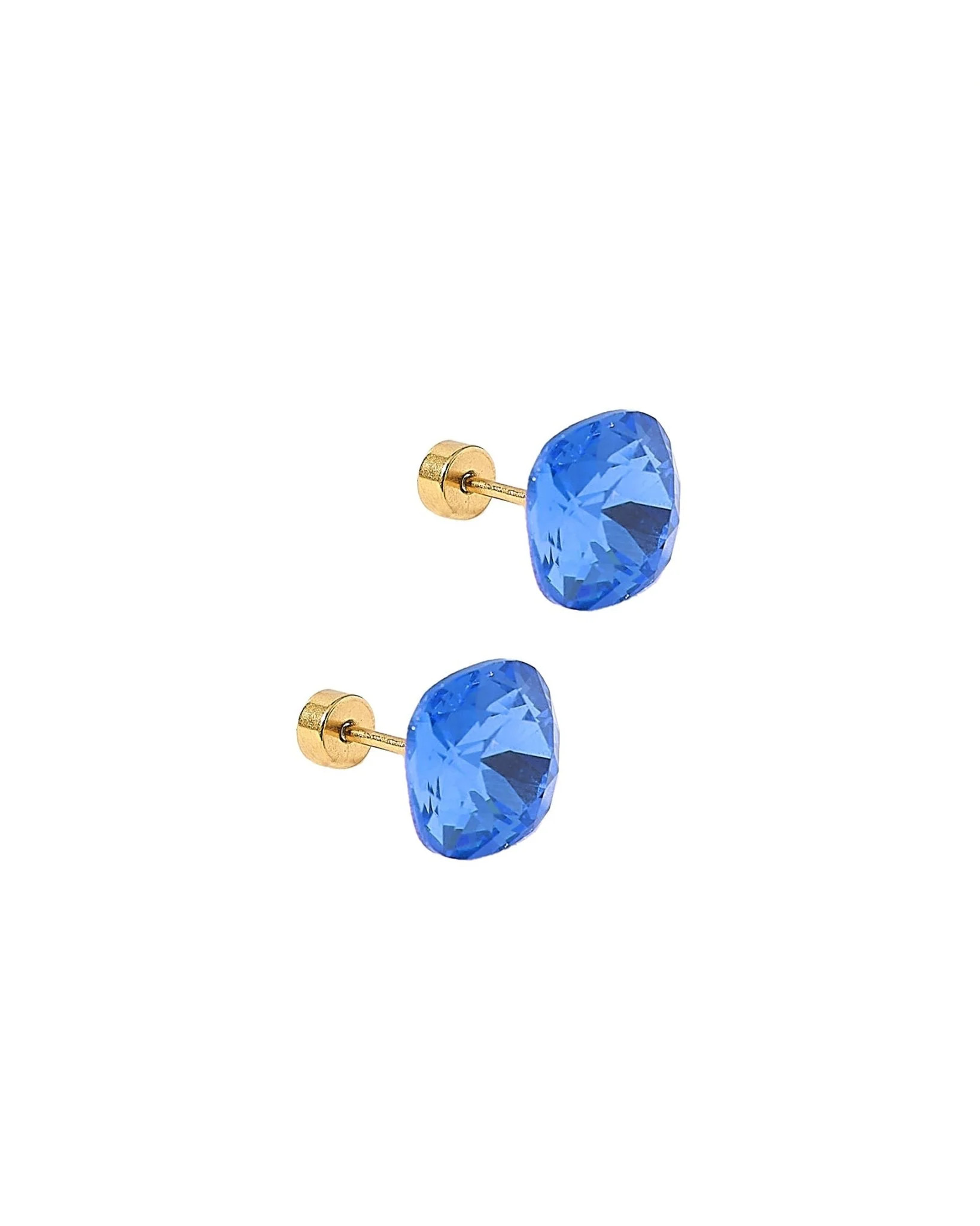 Screwback Stud Earrings Lux - Kit Cobalt Blue | LINNY CO LLC