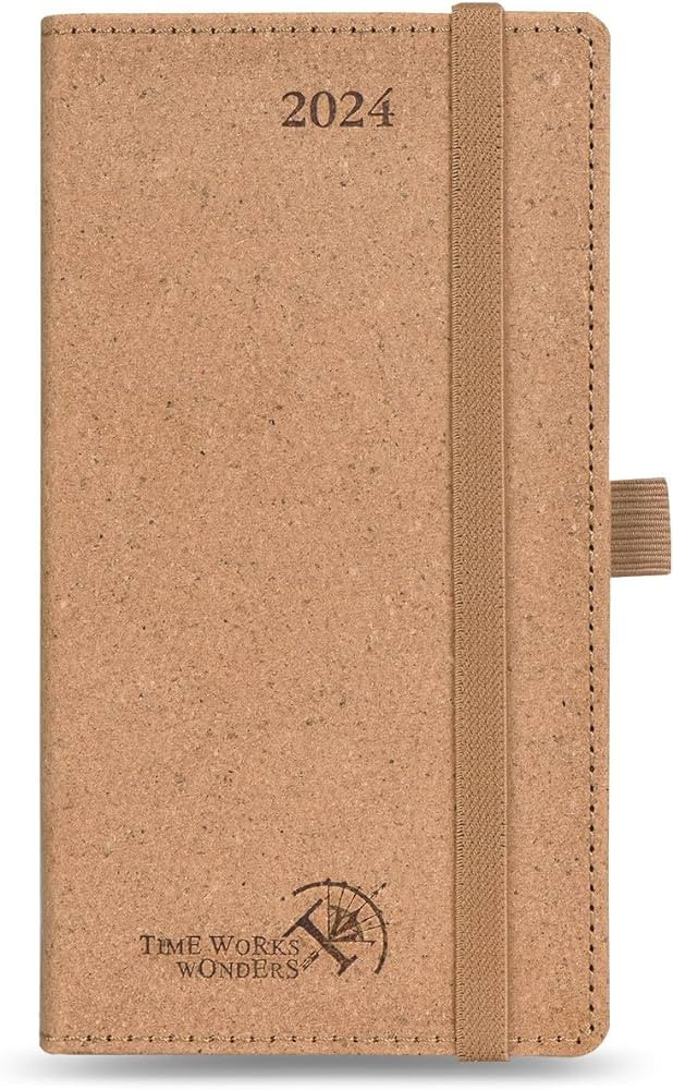 POPRUN Recycled Pocket Weekly Planner 2024 3.5" x 6.5" - 100% Eco-Friendly Materials - 2024 Small... | Amazon (US)