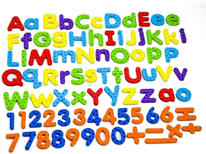 MAGTiMES Magnetic Letters and Numbers for Educating Kids in Fun -Educational Alphabet Refrigerato... | Amazon (US)