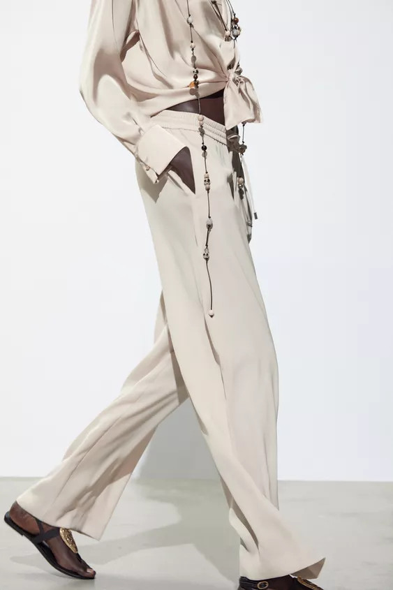 FLOWING PYJAMA-STYLE TROUSERS | Zara UK