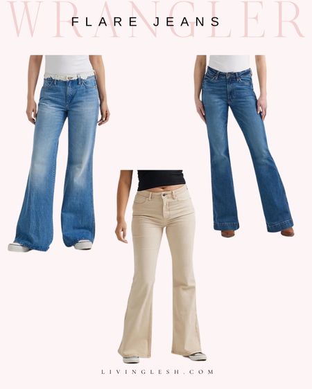 Wrangler | Wrangler denim | Wrangler jeans | Flare jeans | Spring denim | Trendy denim | Wide leg jeans

#LTKSpringSale #LTKfindsunder100 #LTKsalealert