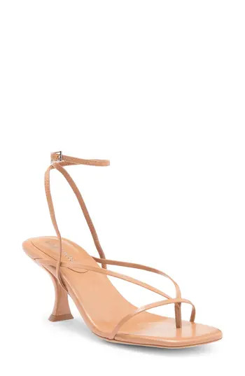Jeffrey Campbell Leeda Ankle Strap Sandal in Nude Wax at Nordstrom Rack, Size 11 | Nordstrom Rack