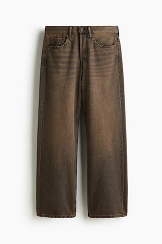 H & M - Loose Straight Jeans - Brown | H&M (UK, MY, IN, SG, PH, TW, HK)