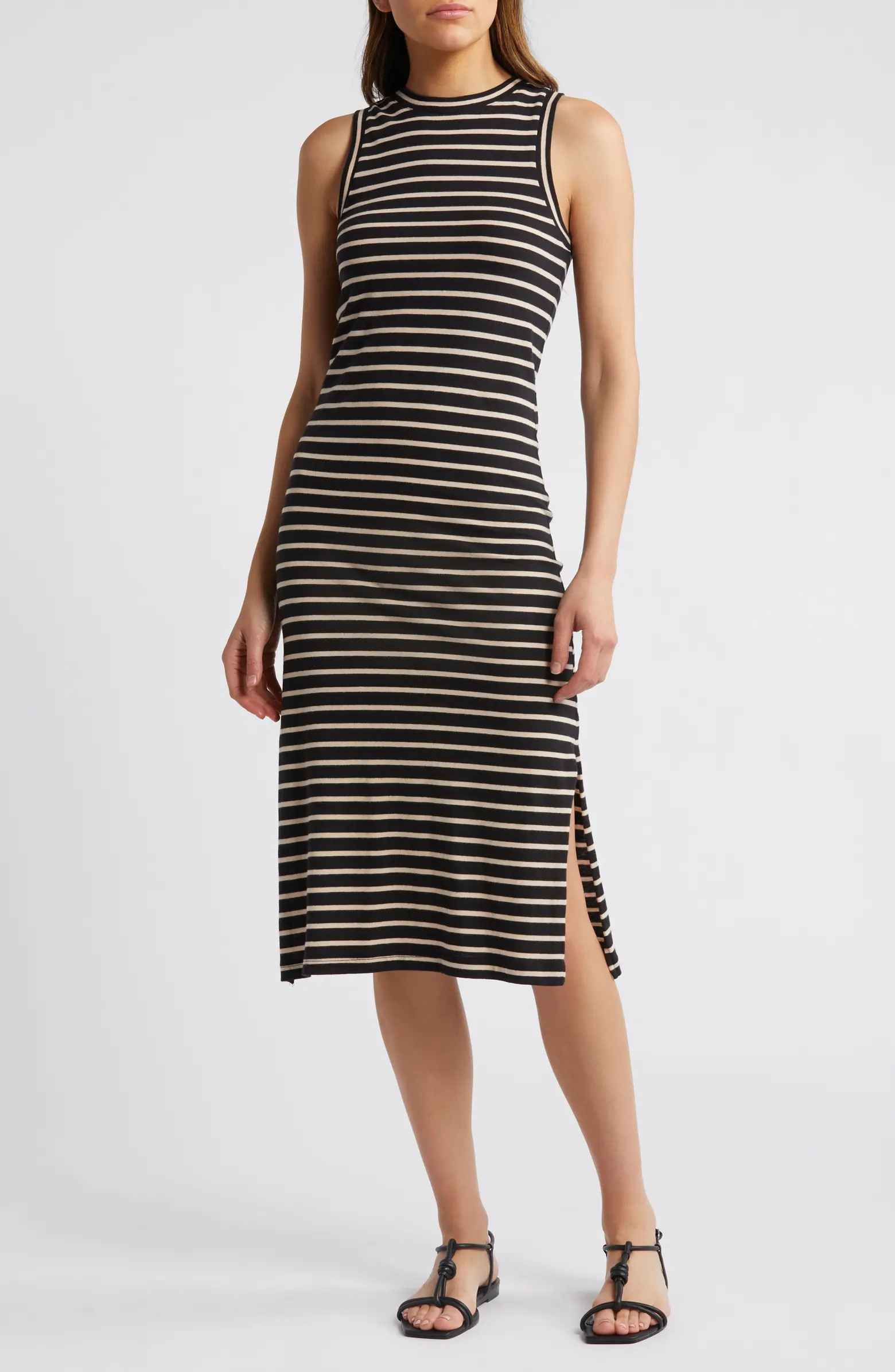 Rails Stripe Cotton Midi Tank Dress | Nordstrom | Nordstrom