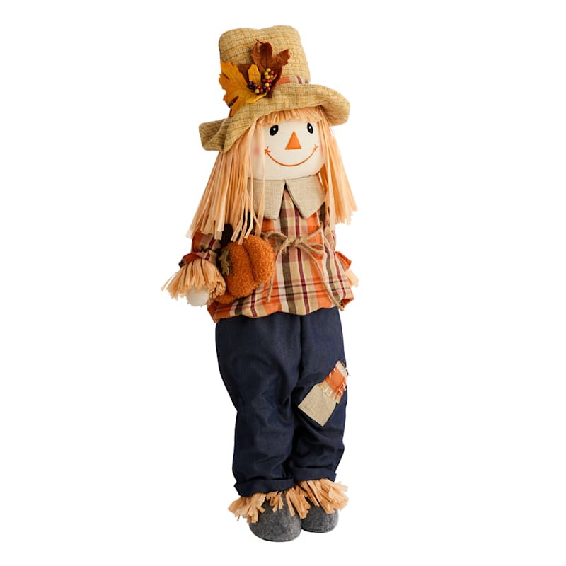 Fabric Standing Boy Scarecrow, 30.5" | At Home