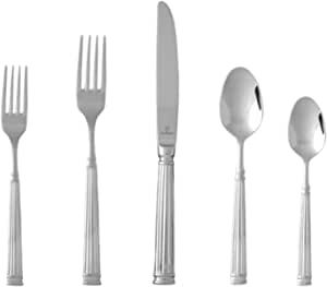 Fortessa Doria 18/10 Stainless Steel Flatware, 5 Piece Place Setting, Service for 1 | Amazon (US)