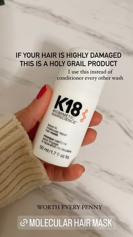 This is my favorite hair care mask. It works wonders. Use it instead of conditioner and don’t rinse.


Hair care for damaged hair. Long hair products blonde hair
 

#LTKbeauty #LTKover40 #LTKFind