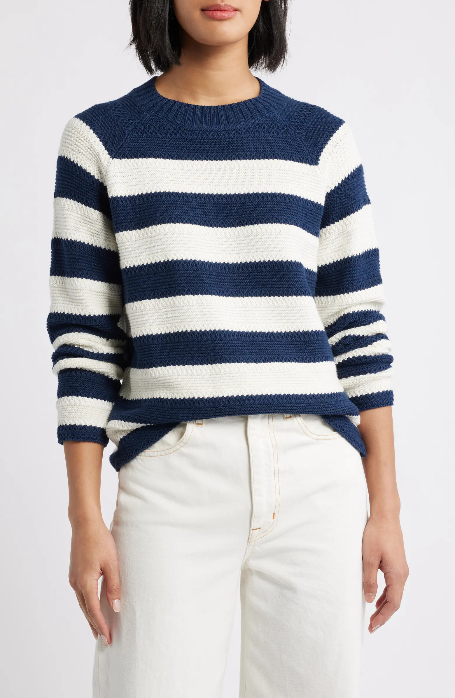 Stripe Lightweight Mix Stitch Sweater | Nordstrom