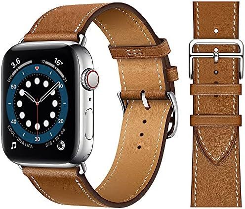 Danwon Pulseira de couro, compatível com Apple Watch de 38 mm/40 mm, 42 mm/44 mm, muitas cores d... | Amazon (BR)