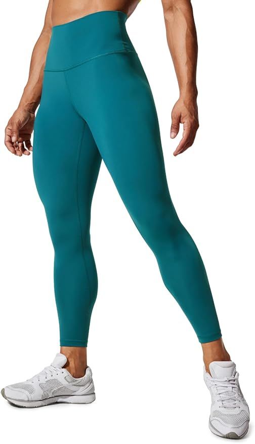 CRZ YOGA Women's Hugged Feeling Compression Leggings 25 Inches - Thick High Waisted Tummy Control... | Amazon (US)
