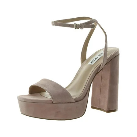 Steve Madden Lessa Women s Leather Platform Ankle Wrap Block Heel Sandals | Walmart (US)