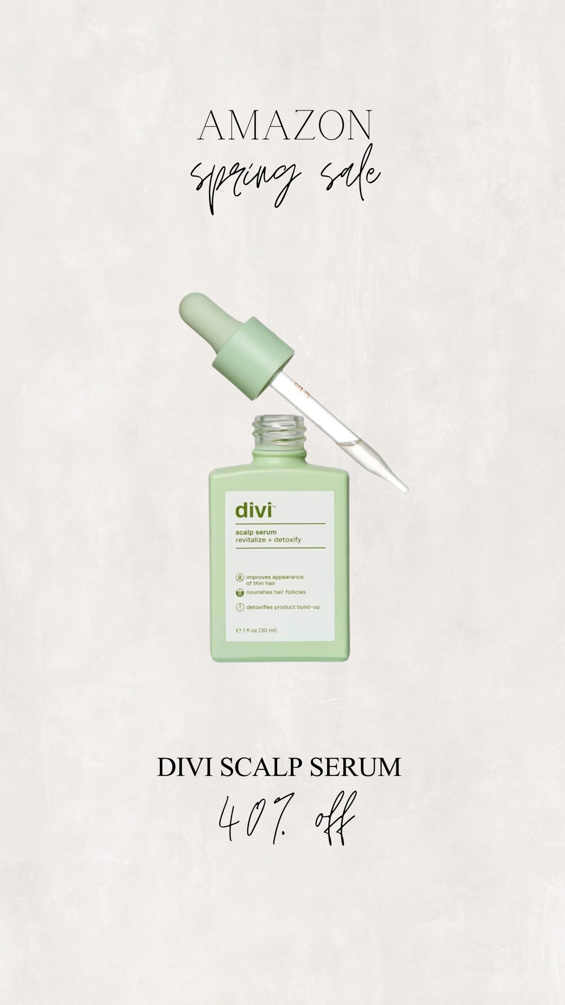 Amazon spring sale, divi scalp serum 

#LTKSaleAlert #LTKBeauty