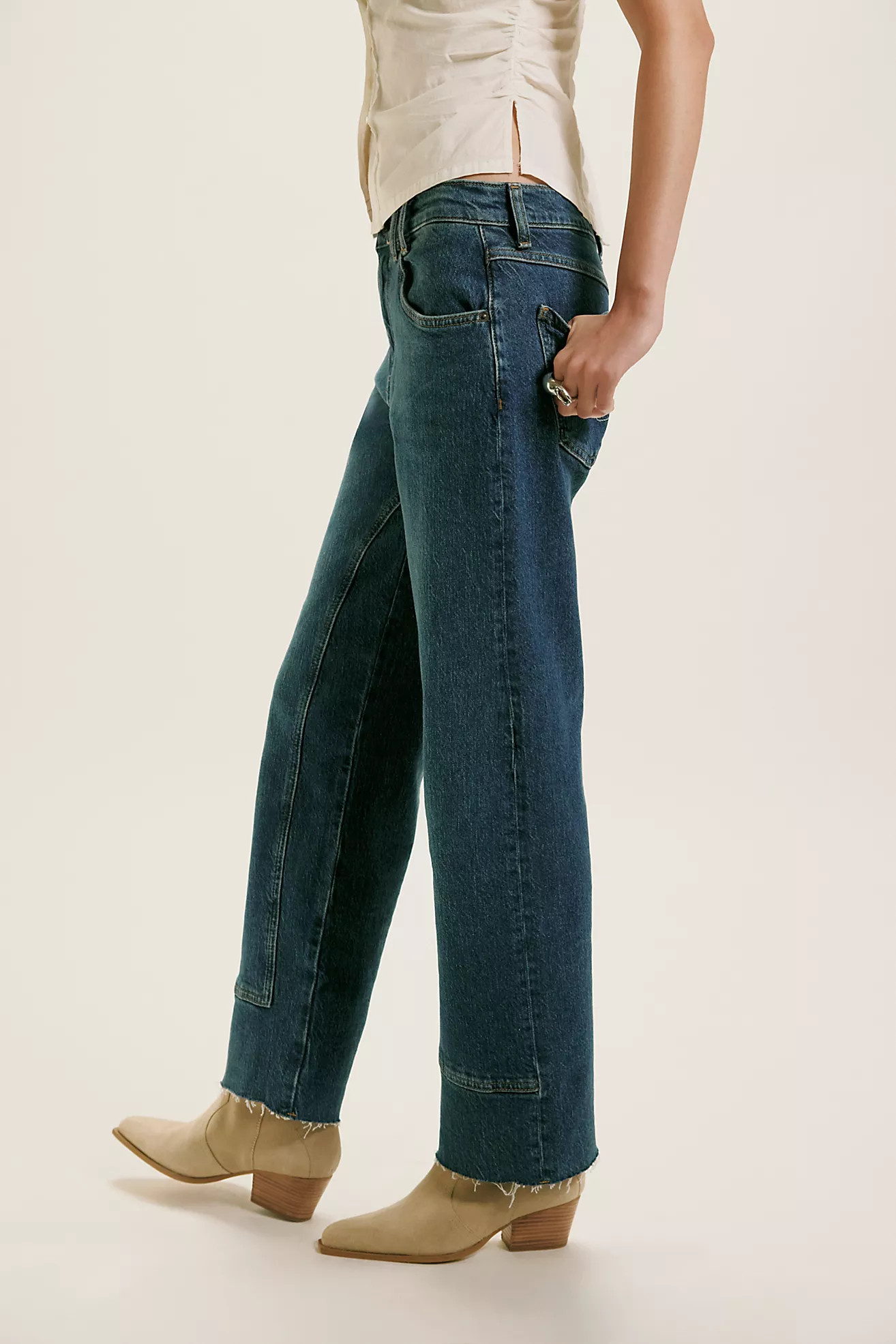 We The Free Risk Taker Mid-Rise Jeans | Free People (Global - UK&FR Excluded)