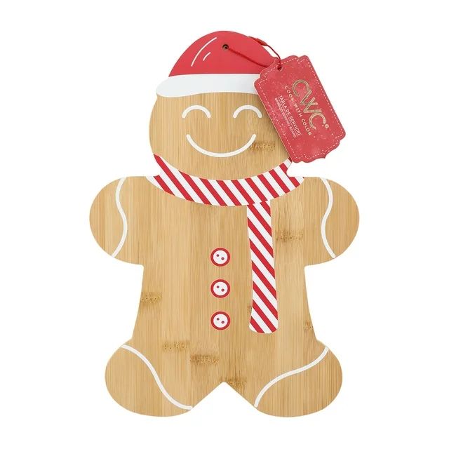 Cook With Color Gingerbread Figural Bamboo Cutting Board | Walmart (US)
