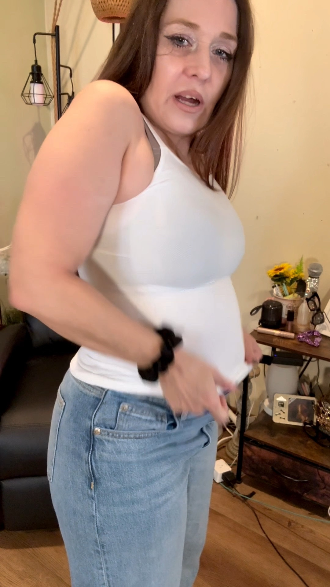 Turning 50, feeling myself, and keeping it simple 👖✨
One of my favorite looks right now? This Shapermint tank top paired with classic denim jeans. It smooths, supports, and gives that effortlessly snatched look without even trying.
After gaining 15 lbs, I’m not hiding—I’m styling smarter and showing up confident in my own shape 💛
Easy, comfortable, and still put together… because confidence doesn’t come from size, it comes from how you wear it.
#Over40Style #DenimAndBasics #ConfidenceAt50 #EverydayStyle #Shapewear

#LTKMidsize #LTKOver40 #LTKootd