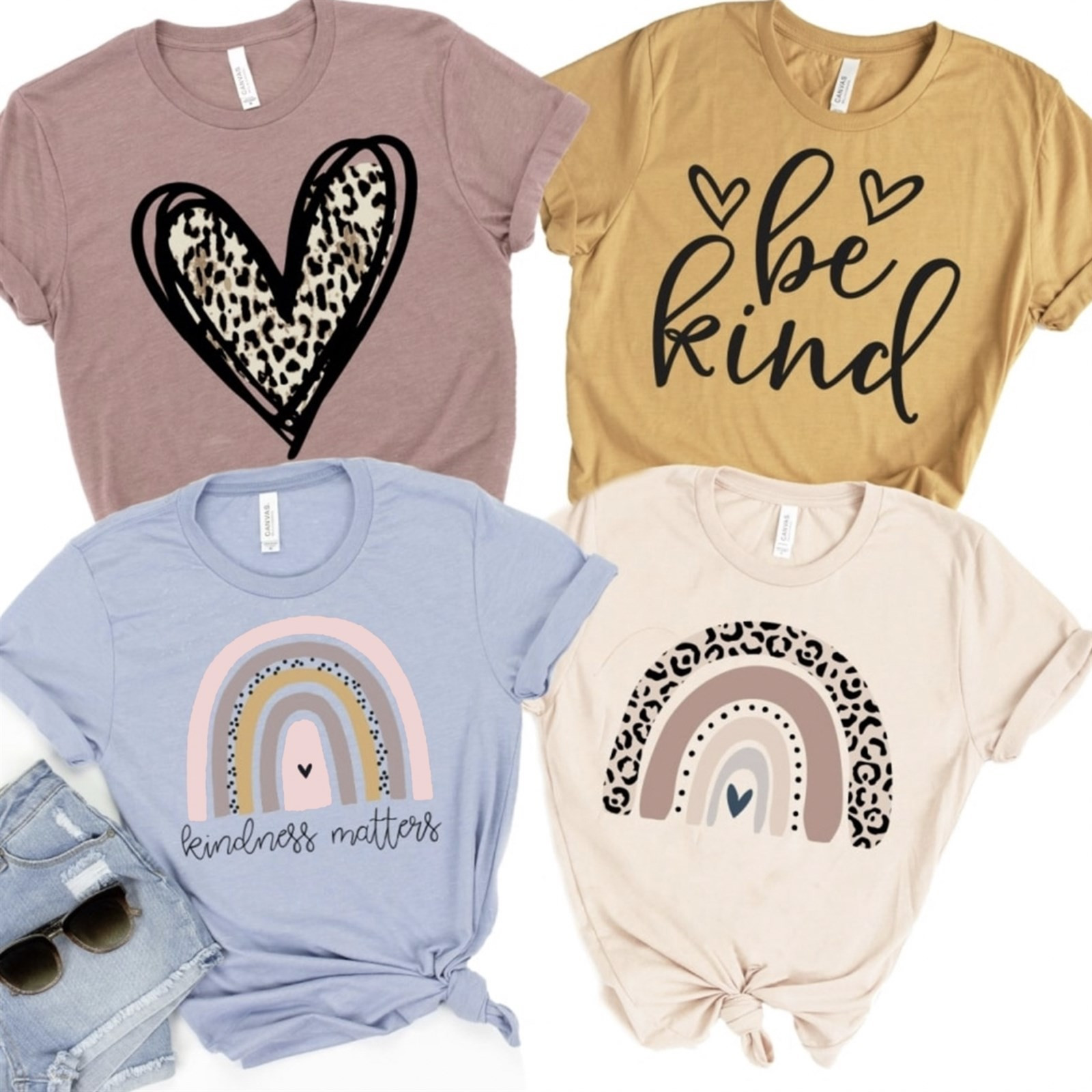 Women's Kindness Rainbow Graphic Tees | Jane