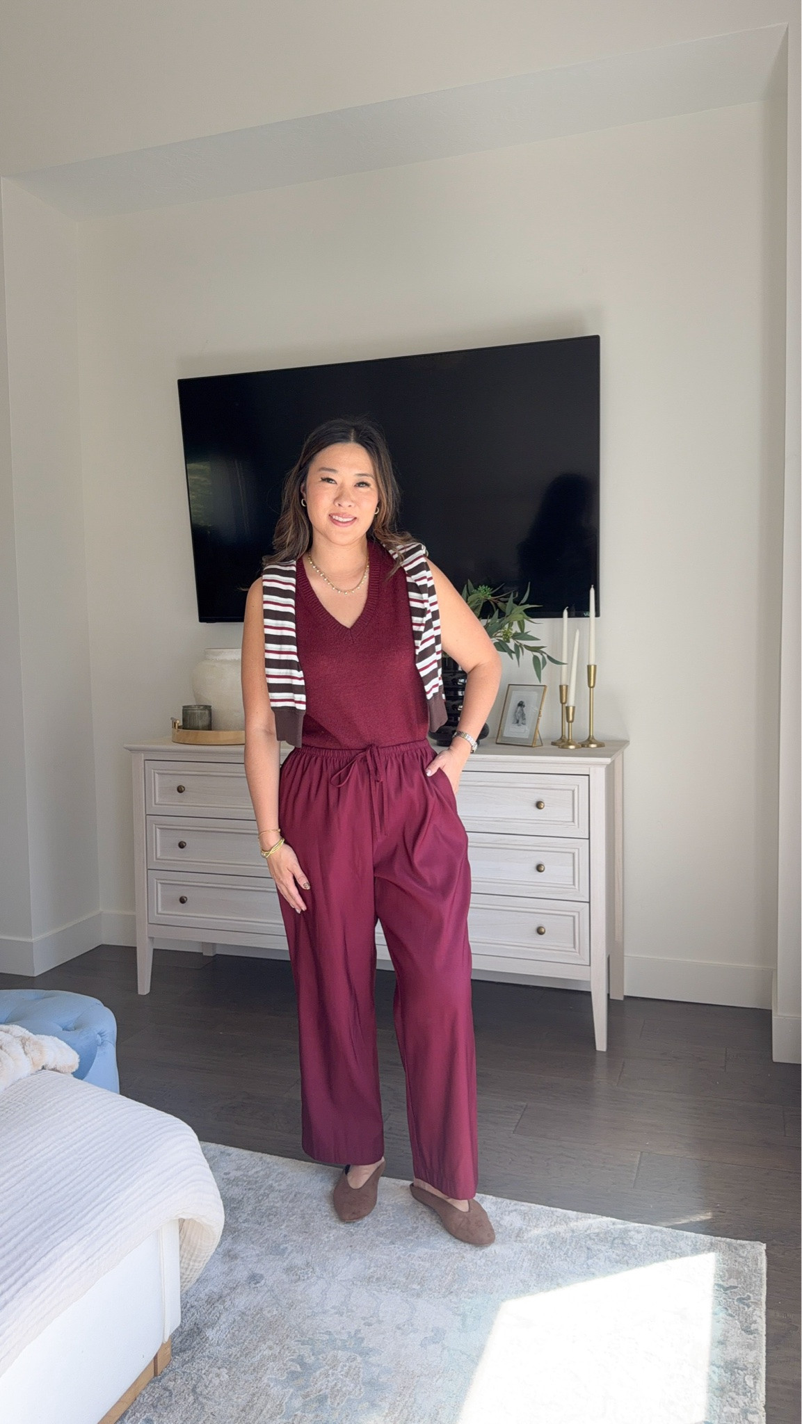 Target cool and casual mom outfit // monochromatic look // fall outfit Stripped shirt - medium Pants - medium Top - small

#LTKootd #LTKmomlife #LTKOver40