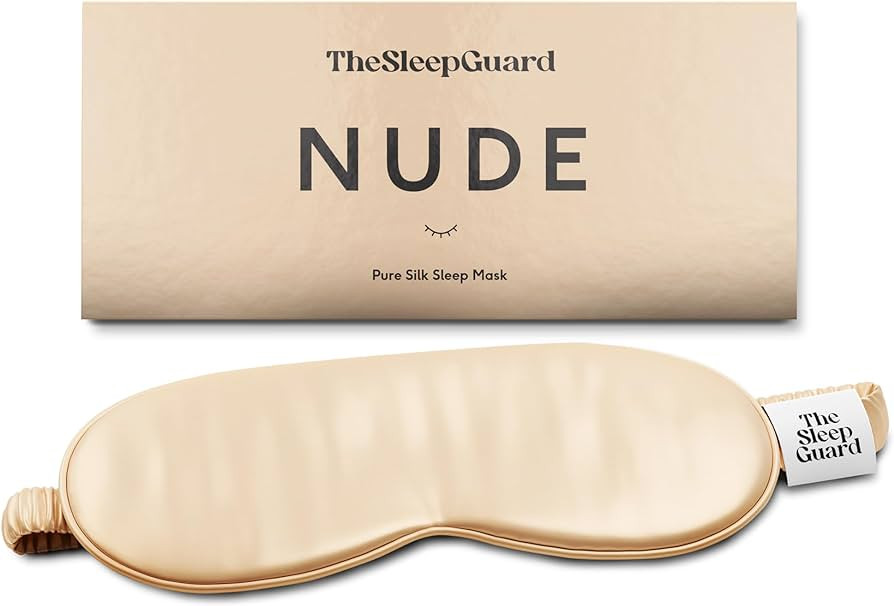 Light Blocking, 22 Momme, Travel Essentials, Oeko-Tex Blindfold, Black | Amazon (US)