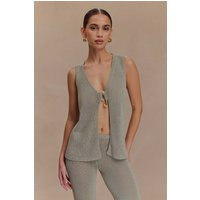 Malani Knit Top With Hardware - Sage I MESHKI I Size S | MESHKI US