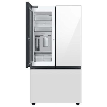 Samsung Bespoke 30.1-cu ft Smart French Door Refrigerator with Dual Ice Maker and Water Dispenser... | Lowe's