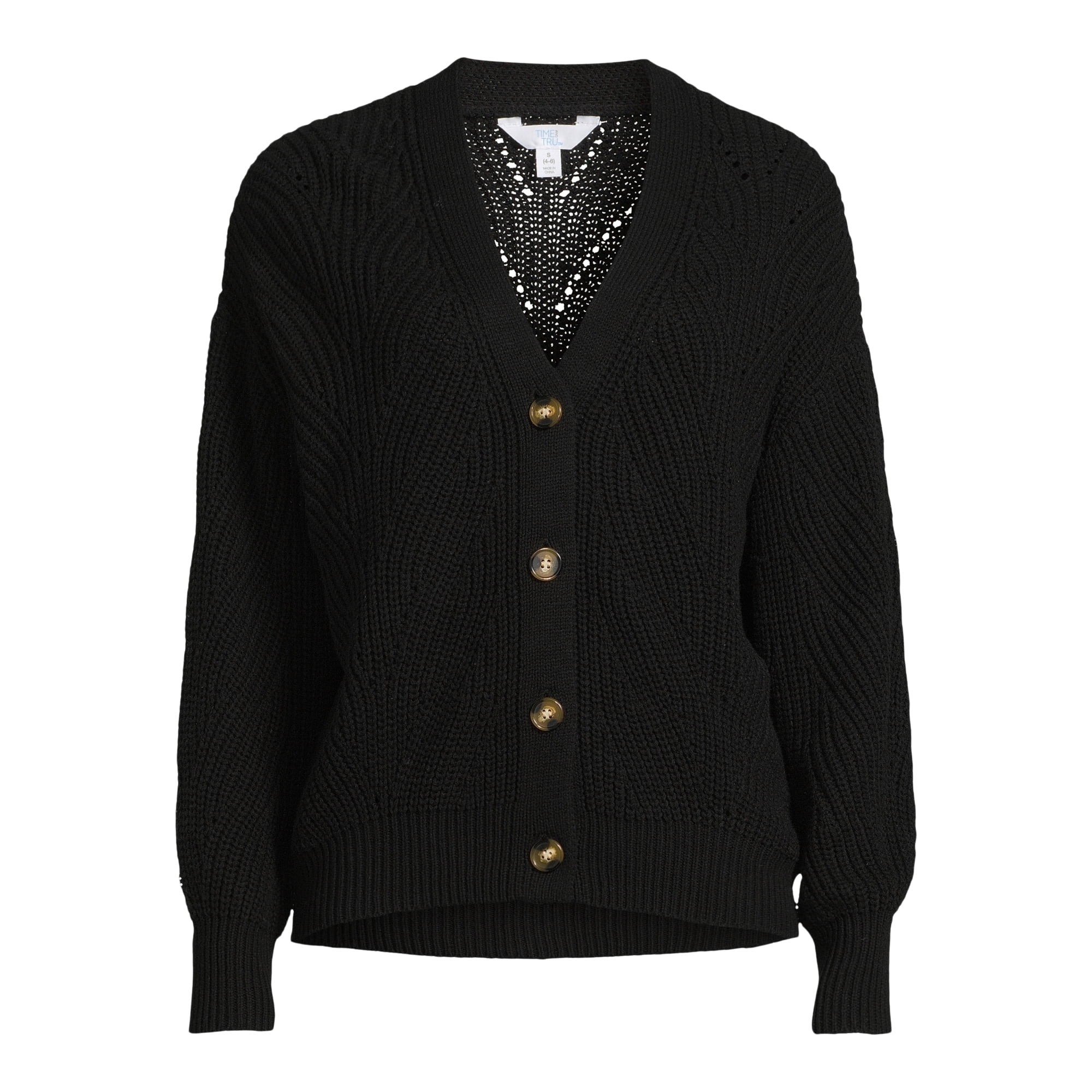 Tiime and Tru Women's Boyfriend Cardigan - Walmart.com | Walmart (US)