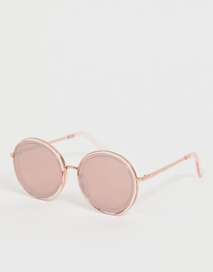 ALDO oversized round sunglasses in pink | ASOS (Global)