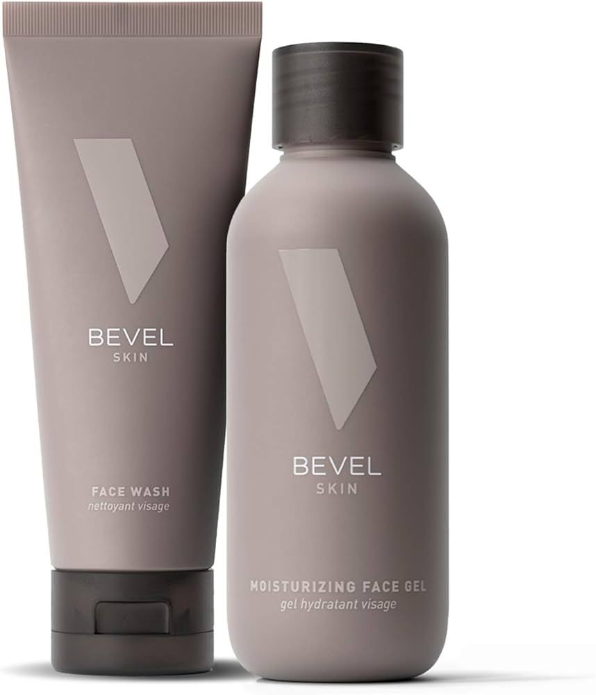 Bevel Face Gel & Face Wash Bundle - Includes Face Moisturizer for Men & Face Wash with Tea Tree O... | Amazon (US)