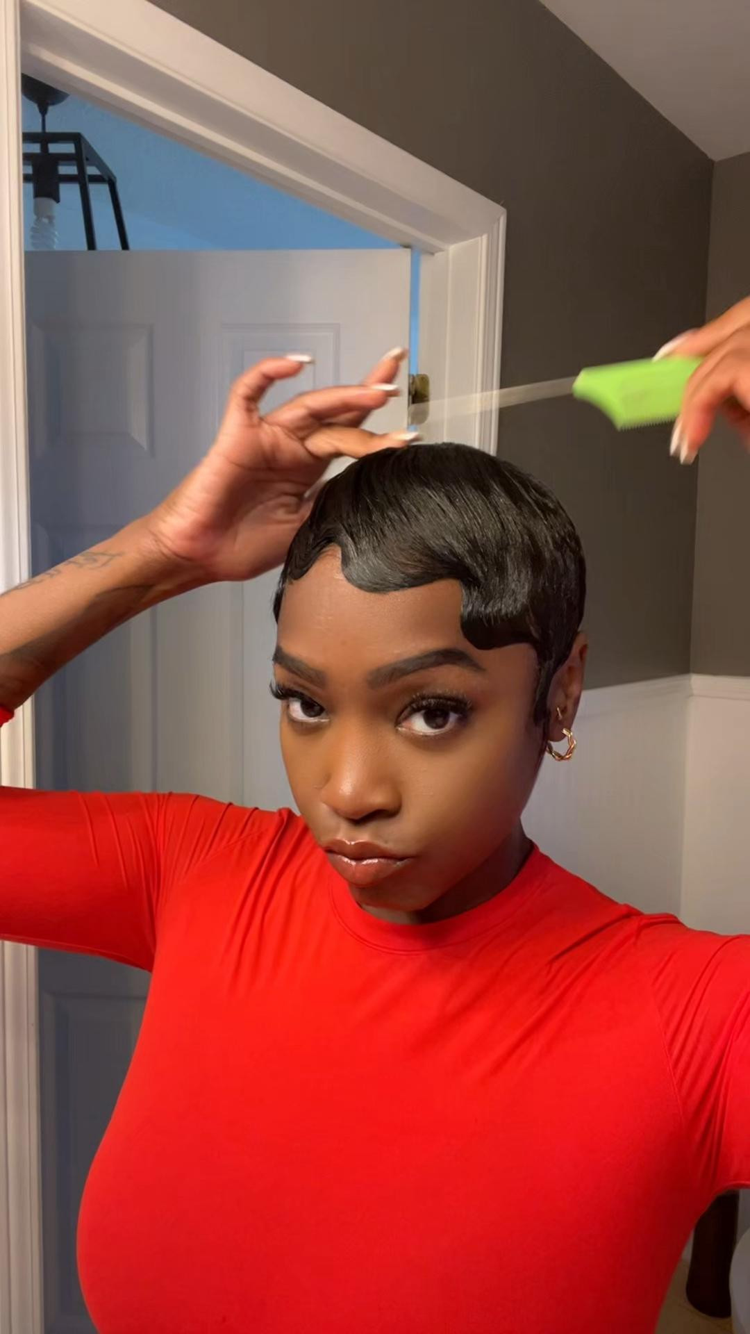 Finding new ways to style my pixie faster #pixiecut

#LTKStyleTip #LTKU