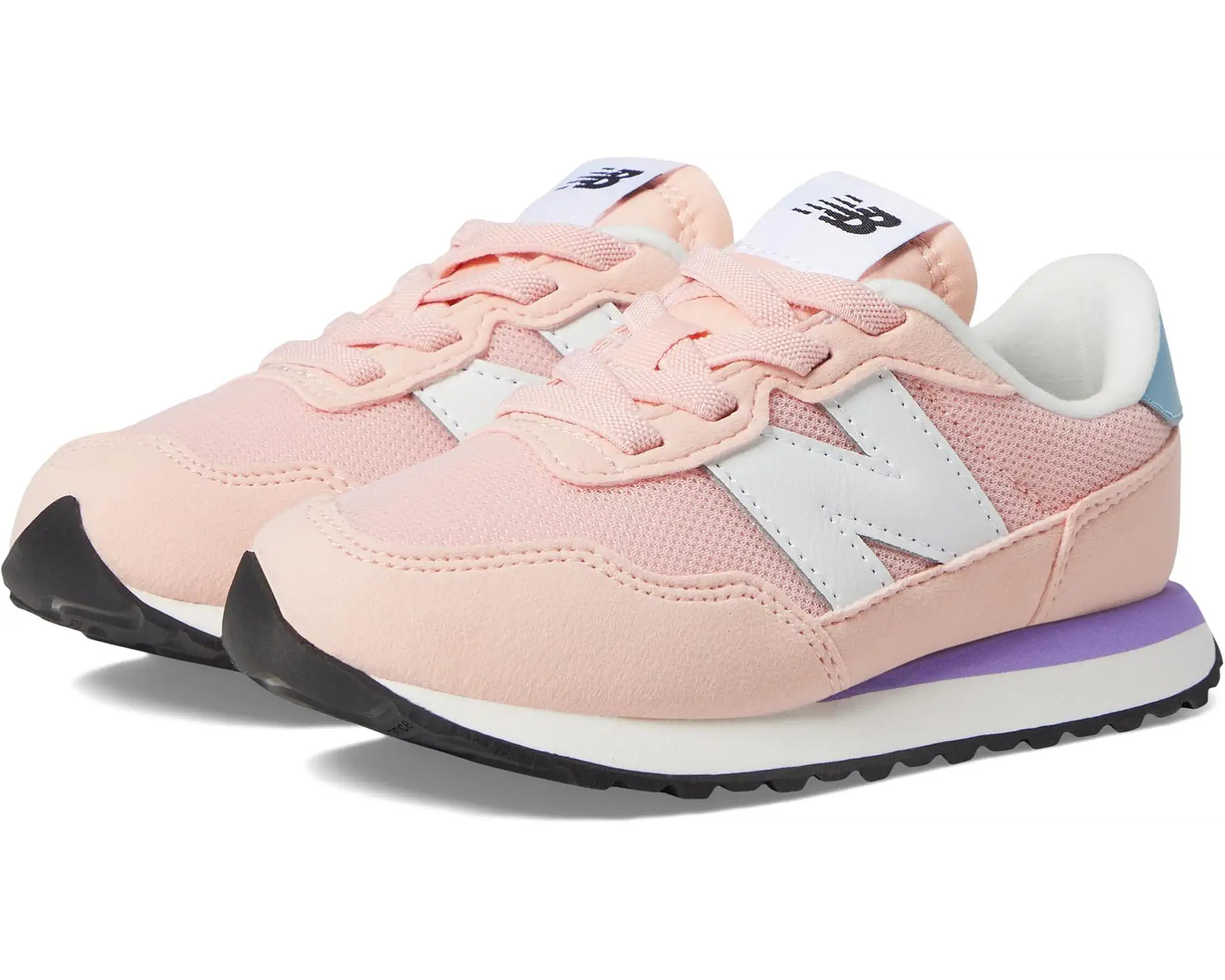 New Balance Kids 237 Bungee Lace (Little Kid) | Zappos