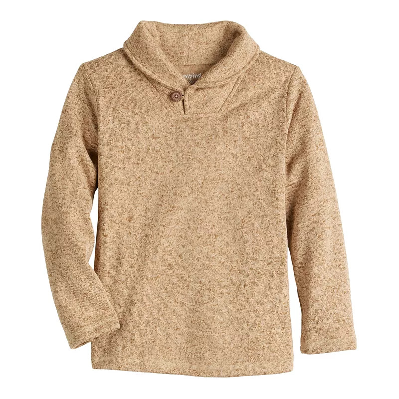 Boys 4-8 Jumping Beans® Shawl Collar Fleece Sweater | Kohl's