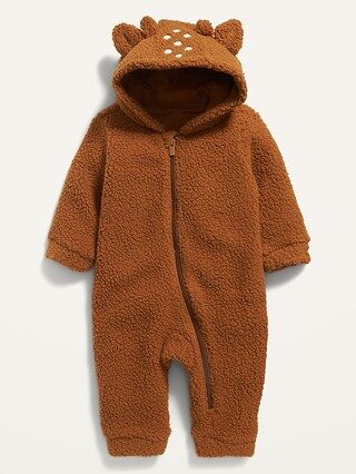 Unisex Sherpa Deer Hooded One-Piece for Baby | Old Navy (US)