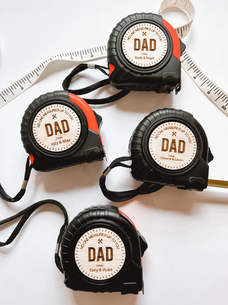 Personalized Tape Measure, Gift for Dad, No One Measures Up to You, Gift for Husband, Woodworker ... | Etsy (US)