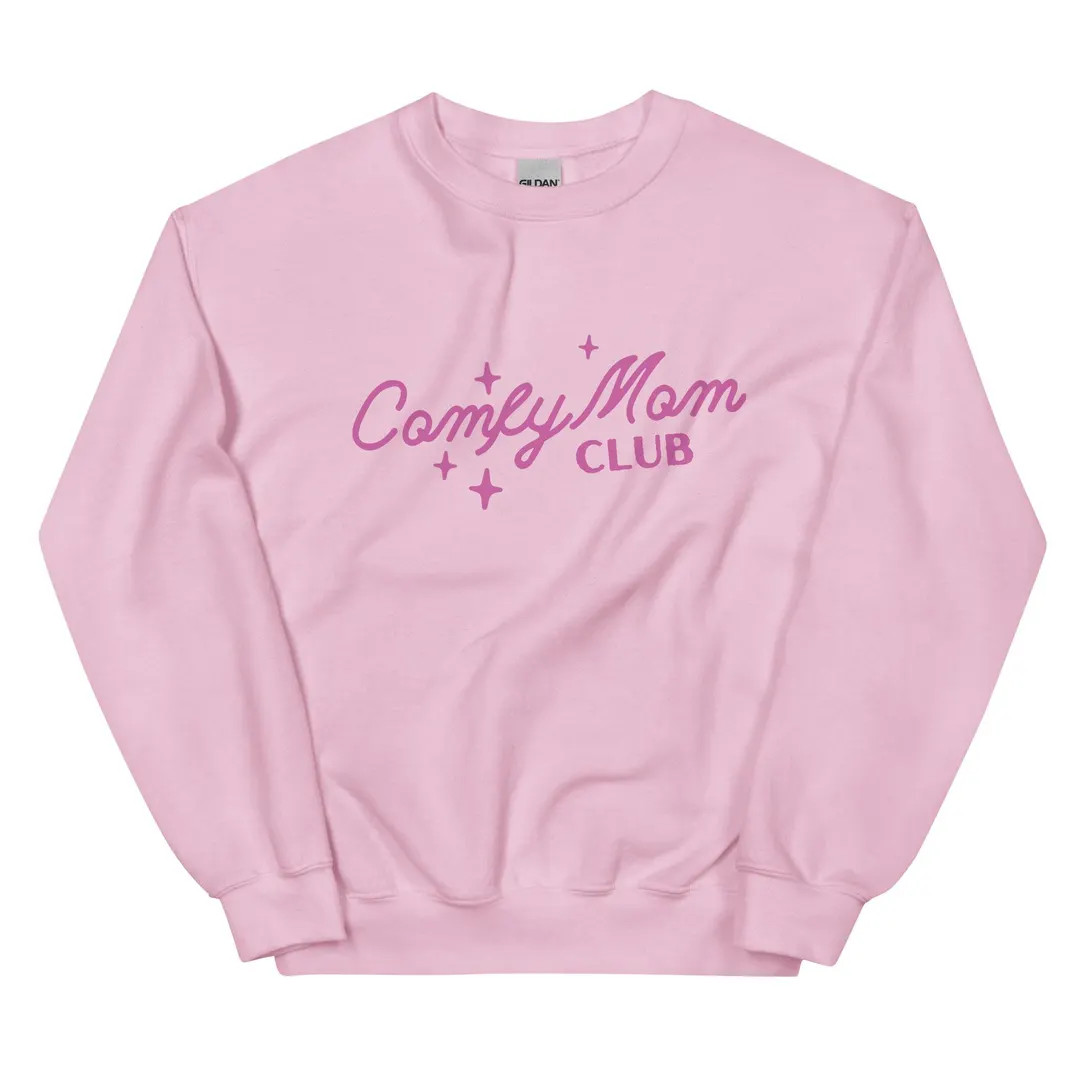 Comfy Mom Club Sweatshirt Cozy Sweatshirt for Moms Mom Life Sweater Gift for Mom Casual Mom Appar... | Etsy (US)