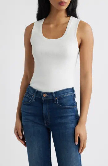MANGO Sleeveless Rib Top | Nordstrom | Nordstrom