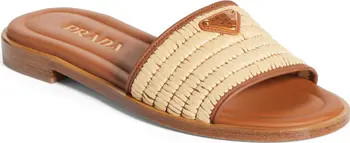 Raffia Slide Sandal (Women) | Nordstrom