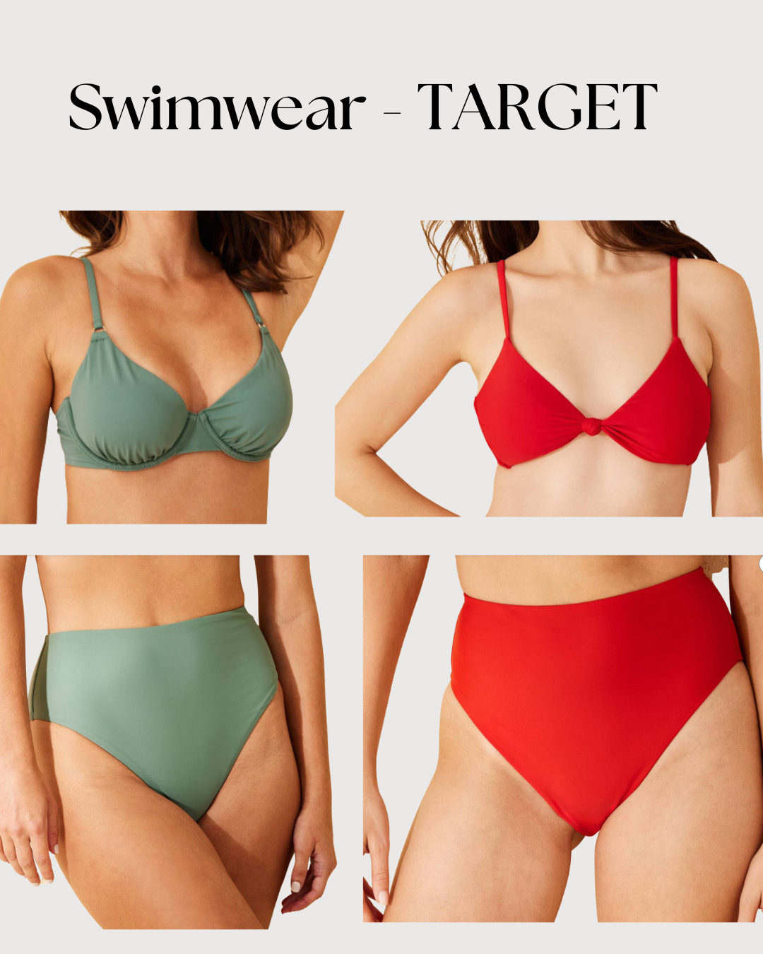 Picked up these swimsuits from Target this weekend! So ready for the warm weather! 

 #LTKSeasonal #LTKMidsize #LTKFindsUnder50