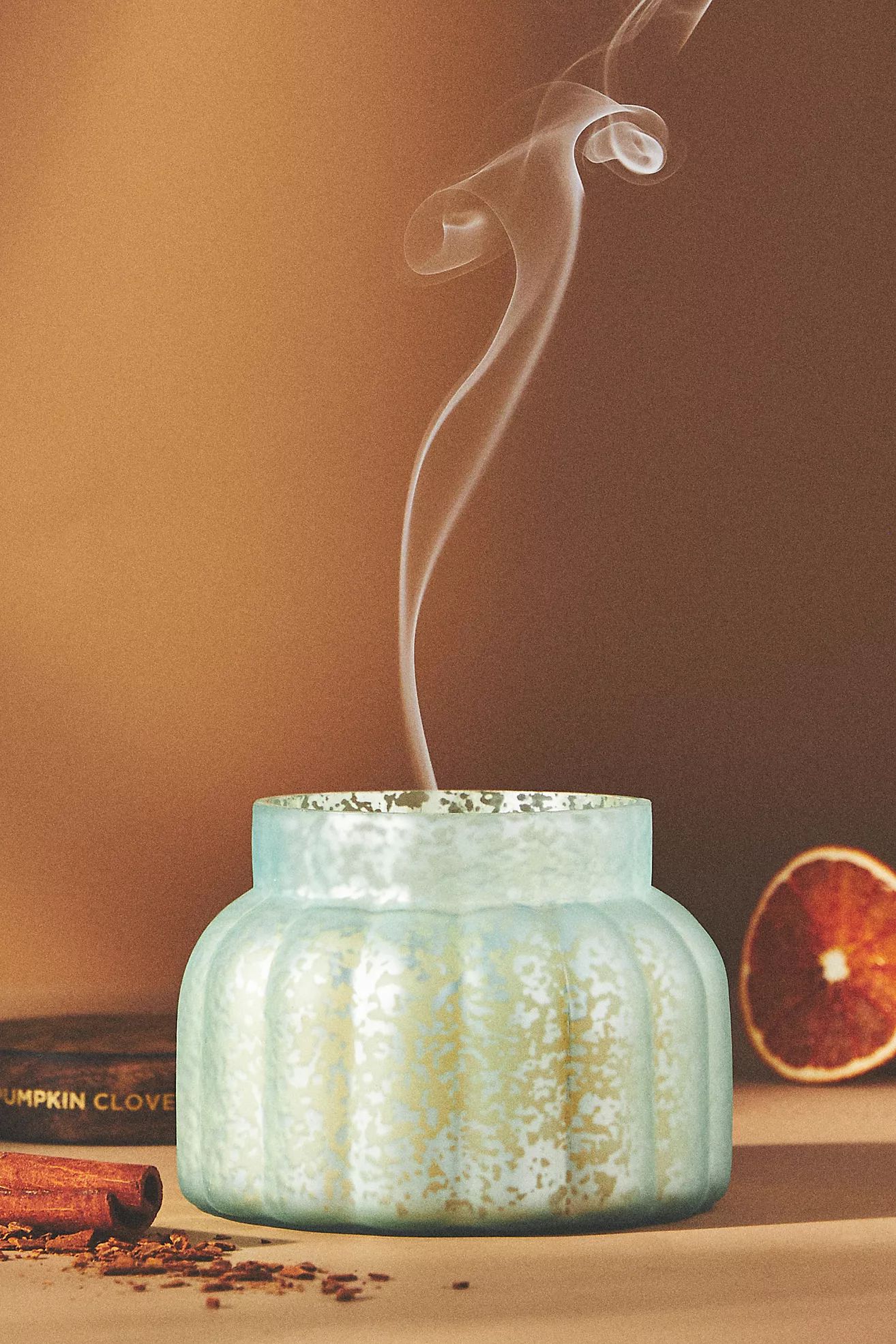 Capri Blue Pumpkin Clove Glass Jar Candle | Anthropologie (US)