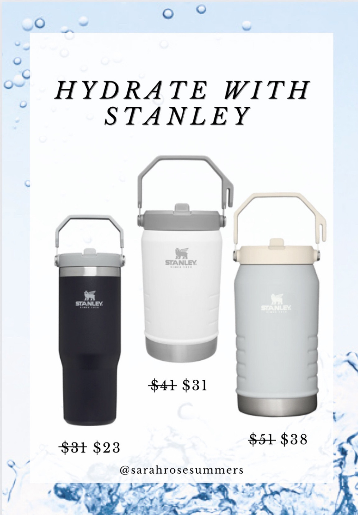 30, 40, and 64 oz Stanley tumbler with flip straw perfect for workouts or travel because they don’t leak! In stock and on sale now. Make great gifts for the traveler, father in law, brother, or workout feen on your Christmas list 

#LTKmens #LTKGiftGuide #LTKCyberweek