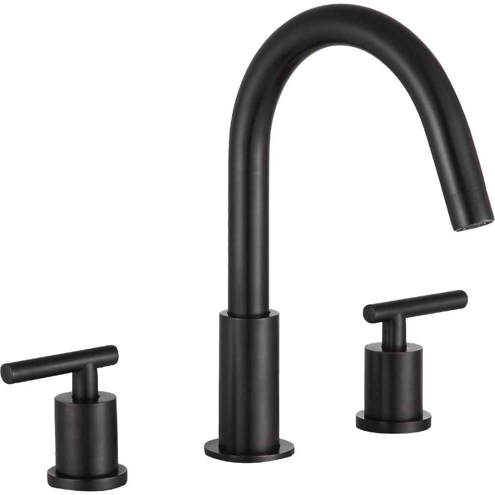 ANZZI Roman 8 in. Widespread 2-Handle Bathroom Faucet in Oil Rubbed Bronze-L-AZ190ORB - The Home ... | The Home Depot