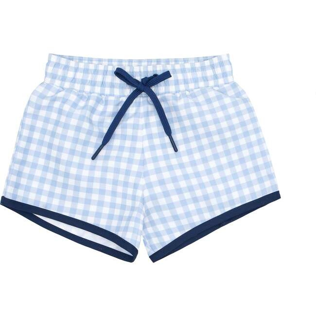 Minnow | Boys Oasis (Blue Gingham Boardie, Size 9-10Y) | Maisonette | Maisonette