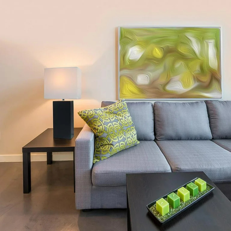 Elegant Designs Modern Leather Table Lamp with White Fabric Shade, Black | Walmart (US)