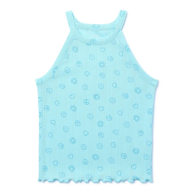 Wonder Nation Girls Halter Tank Top, Sizes 4-16 & Plus | Walmart (US)