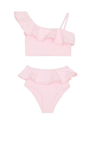Kids Little Ava Top & Daisy Bottom in Pink Sands | Revolve Clothing (Global)