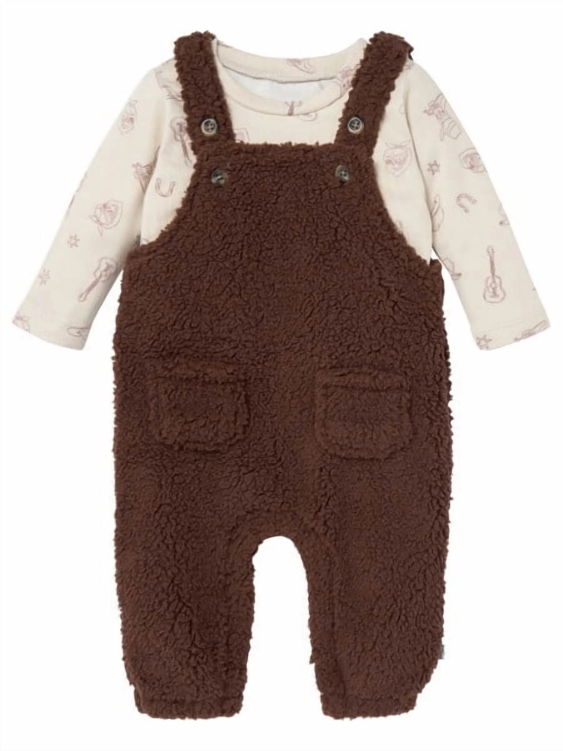 Modern Moments by Gerber Baby Boy Overall with Long Sleeve Top 0/3 Months - 24 Months - Walmart.c... | Walmart (US)