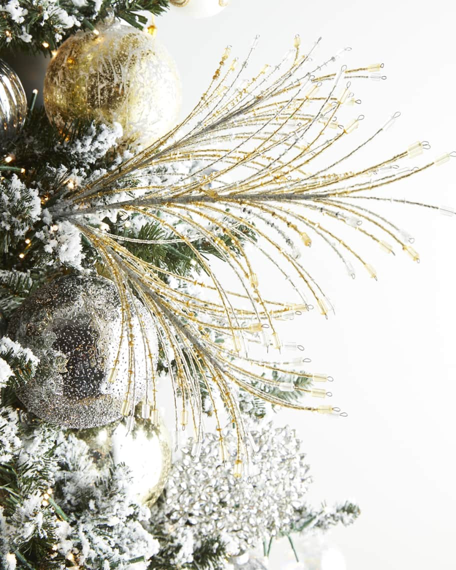 Neiman Marcus Large Silver and Gold Branch Spray | Neiman Marcus