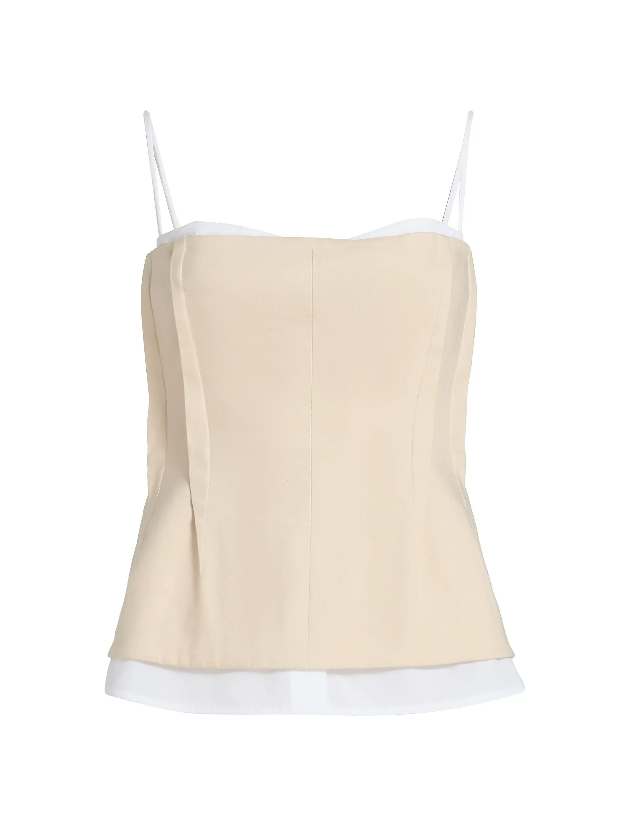 Cayden Linen Bustier Top | Saks Fifth Avenue